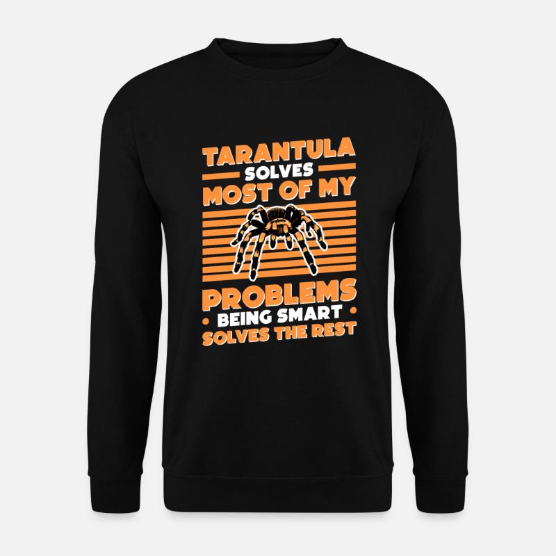 Tarantel Geschenk Spinne Tarantula - Unisex Pullover - Schwarz