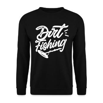 Dirt Fishing Metal Detecting Metal Detection - Unisex Sweatshirt - black - Front - Alina (178cm) & Michal (187cm)