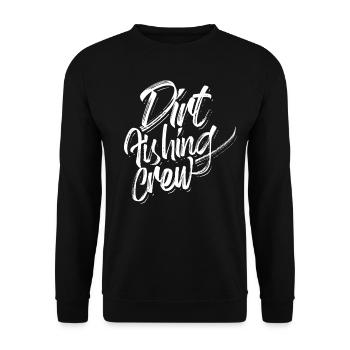 Dirt Fishing Mannschaft Metal Detecting - Unisex Pullover - Schwarz - Vorne - Alina (178cm) & Michal (187cm)