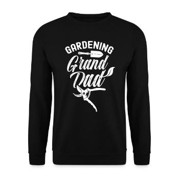 Gartenarbeit Großvater Garten Gärtner Opa - Unisex Pullover - Schwarz - Vorne - Alina (178cm) & Michal (187cm)