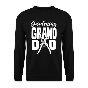 Jardinage Grand-père Jardinier Grand-père Jardin - Sweat-shirt Unisexe - noir - Devant - Alina (178cm) & Michal (187cm)