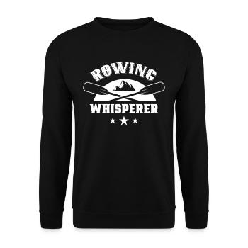 Rowing Whisperer Rower Rower Rowing Rudders - Unisex Sweatshirt - black - Front - Alina (178cm) & Michal (187cm)