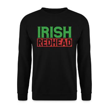 Roux irlandais Irlandais Irlandais Gaélique - Sweat-shirt Unisexe - noir - Devant - Alina (178cm) & Michal (187cm)