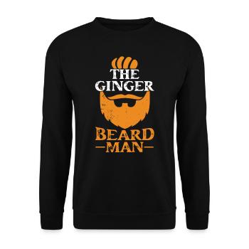 The Man with the Red Beard Irish Ireland Irish - Unisex Sweatshirt - black - Front - Alina (178cm) & Michal (187cm)