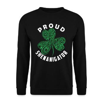 Fier Shenanigator Irlande Gaélique Irlandais Irlandais - Sweat-shirt Unisexe - noir - Devant - Alina (178cm) & Michal (187cm)