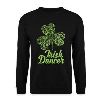 Irish dancer Ireland Irish Irish Gaelic - Unisex Sweatshirt - black - Front - Alina (178cm) & Michal (187cm)