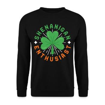 Shenanigan Enthusiast Irlandais Irlande Gaélique - Sweat-shirt Unisexe - noir - Devant - Alina (178cm) & Michal (187cm)