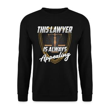 Diplôme d’avocat en droit - Sweat-shirt Unisexe - noir - Devant - Alina (178cm) & Michal (187cm)