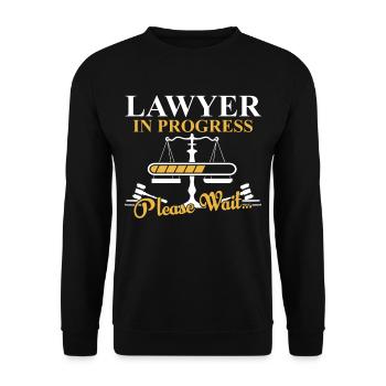 Avocat en cours Avocat Avocat Avocat - Sweat-shirt Unisexe - noir - Devant - Alina (178cm) & Michal (187cm)