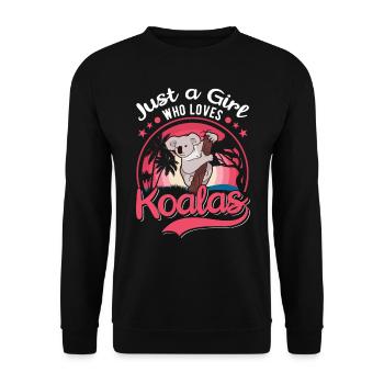 Koala Fille Koala Ours - Sweat-shirt Unisexe - noir - Devant - Alina (178cm) & Michal (187cm)