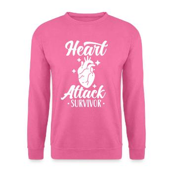 Überlebender Eines Herzinfarkts Herzinfarkt - Unisex Pullover - Pink - Vorne