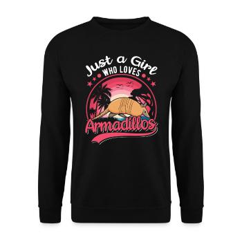 Armadillo Girl Armadillo - Unisex Sweatshirt - black - Front - Alina (178cm) & Michal (187cm)