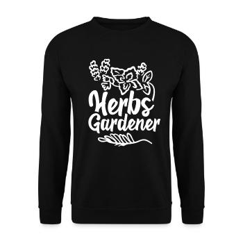 Herb Gardener Herb Garden Herb Herbologie - Sweat-shirt Unisexe - noir - Devant - Alina (178cm) & Michal (187cm)
