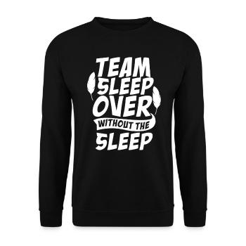 Soirée pyjama d’équipe sans fête mignonne Nuitée - Sweat-shirt Unisexe - noir - Devant - Alina (178cm) & Michal (187cm)