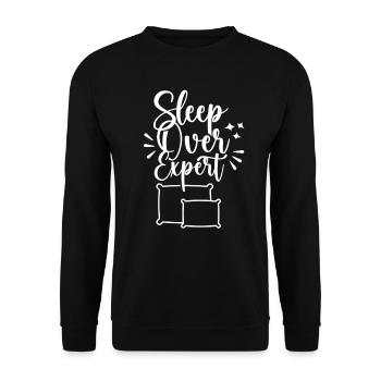 Expert pour les nuitées douces fête nuitée - Sweat-shirt Unisexe - noir - Devant - Alina (178cm) & Michal (187cm)