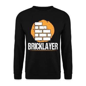Mason MasonRy Craftsmen Brick - Unisex Sweatshirt - black - Front - Alina (178cm) & Michal (187cm)
