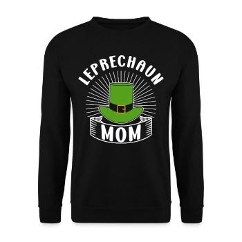 Goblin Mama Leprechaun St Patrick's Day Irish - Unisex Sweatshirt - black - Front - Alina (178cm) & Michal (187cm)