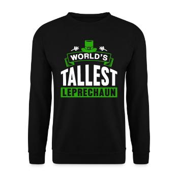 The largest leprechaun in the world Irish Irish Leprechaun - Unisex Sweatshirt - black - Front - Alina (178cm) & Michal (187cm)