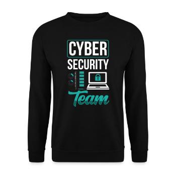 Équipe de cybersécurité Piratage de pirates informatiques - Sweat-shirt Unisexe - noir - Devant - Alina (178cm) & Michal (187cm)