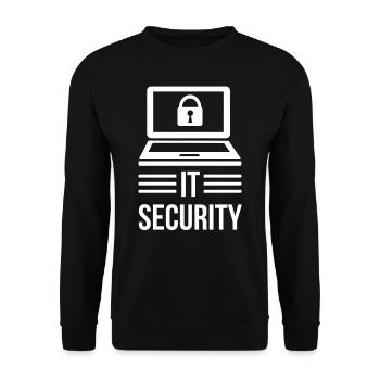 It Security Hacking Hacker Cybersecurity Hack - Unisex Sweatshirt - black - Front - Alina (178cm) & Michal (187cm)