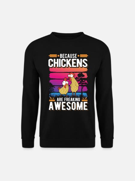 Poulailler d’éleveur de poulet - Sweat-shirt Unisexe - noir
