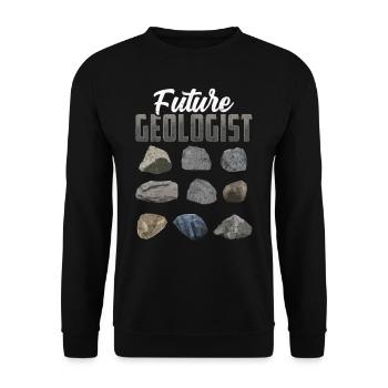 Future Geologist Geology Student Geology Profession - Unisex Sweatshirt - black - Front - Alina (178cm) & Michal (187cm)