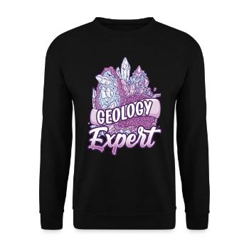 Geology Expert Profession Geologist Geology Student - Unisex Sweatshirt - black - Front - Alina (178cm) & Michal (187cm)
