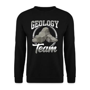 Geology Team Profession Geologist Geology Student - Unisex Sweatshirt - black - Front - Alina (178cm) & Michal (187cm)