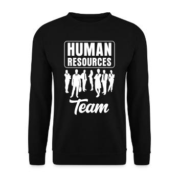 Humanressourcen Team Human Resources Personal HR - Unisex Pullover - Schwarz - Vorne - Alina (178cm) & Michal (187cm)