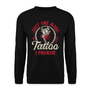 Seul un tatoueur promis artiste - Sweat-shirt Unisexe - noir - Devant - Alina (178cm) & Michal (187cm)