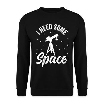 J’ai besoin d’un univers de télescope spatial - Sweat-shirt Unisexe - noir - Devant - Alina (178cm) & Michal (187cm)