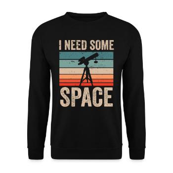 J’ai besoin d’un télescope de l’univers spatial - Sweat-shirt Unisexe - noir - Devant - Alina (178cm) & Michal (187cm)