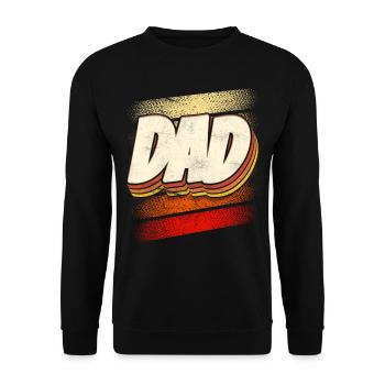 Papa Vater Tag Sprüche Vater Papi - Unisex Pullover - Schwarz - Vorne - Alina (178cm) & Michal (187cm)