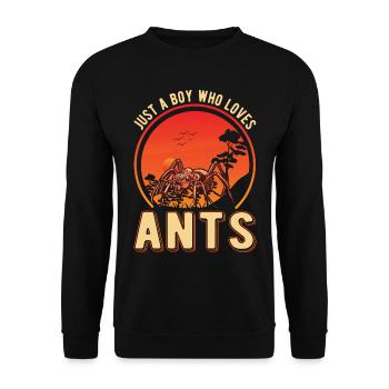 Ants Young anthills Fire ants - Unisex Sweatshirt - black - Front - Alina (178cm) & Michal (187cm)