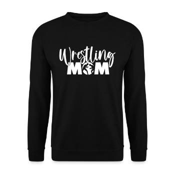 Ringen Mama Ringkampf Ringer Wrestler Ringsport - Unisex Pullover - Schwarz - Vorne - Alina (178cm) & Michal (187cm)