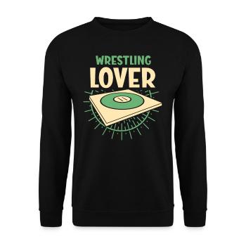 Wrestling Lovers Wrestling Wrestler Wrestler Wrestler - Unisex Sweatshirt - black - Front - Alina (178cm) & Michal (187cm)