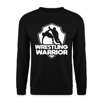 Wrestling Krieger Ringen Ringer Ringkampf - Unisex Pullover - Schwarz - Vorne - Alina (178cm) & Michal (187cm)