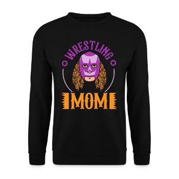 Wrestling Mama Wrestling Wrestler Wrestling Wrestling - Unisex Sweatshirt - black - Front - Alina (178cm) & Michal (187cm)