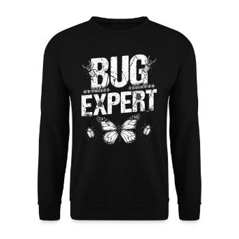 Insect Expert Entomologist Entomology Profession - Unisex Sweatshirt - black - Front - Alina (178cm) & Michal (187cm)