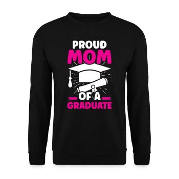 Fière mère d’un diplôme d’études supérieures - Sweat-shirt Unisexe - noir - Devant - Alina (178cm) & Michal (187cm)