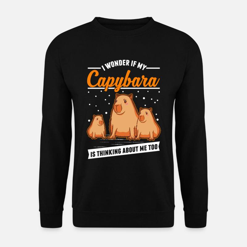 Capybara Cadeau Capybara Capibara - Sweat-shirt Unisexe - noir
