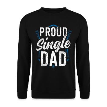 Fier parent seul parent seul parent seul parent - Sweat-shirt Unisexe - noir - Devant - Alina (178cm) & Michal (187cm)