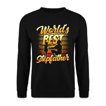 Le meilleur beau-père du monde Beau-père Beau-père Beau-père - Sweat-shirt Unisexe - noir - Devant - Alina (178cm) & Michal (187cm)