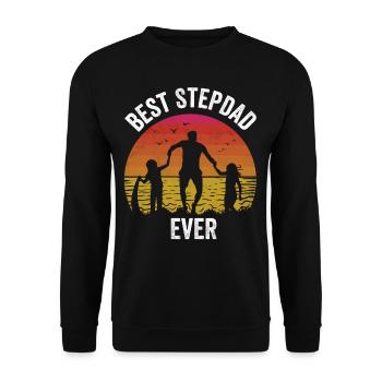 Meilleur beau-père jamais beau-père beau-père beau-père beau-père beau-père - Sweat-shirt Unisexe - noir - Devant - Alina (178cm) & Michal (187cm)