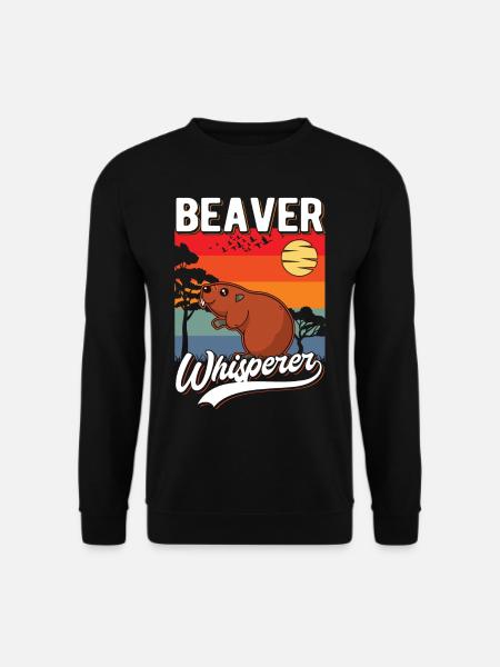 Biber Flüsterer Beaver Whisperer - Unisex Sweatshirt - black