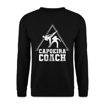 Entraîneur de Capoeira Arts Martiaux Brésiliens Hobby - Sweat-shirt Unisexe - noir - Devant - Alina (178cm) & Michal (187cm)
