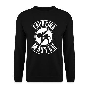 Capoeira Master Hobby Brazilian Martial Arts - Unisex Sweatshirt - black - Front - Alina (178cm) & Michal (187cm)