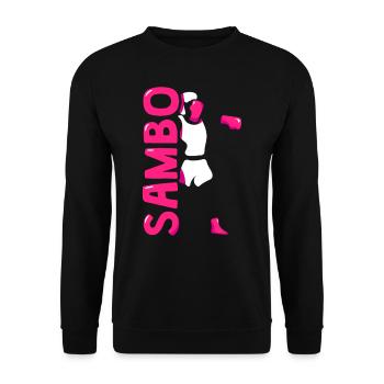 Sambo Training Martial Arts Trainer Martial Arts - Unisex Sweatshirt - black - Front - Alina (178cm) & Michal (187cm)