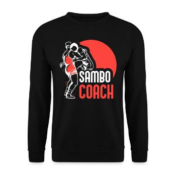 Sambo Trainer Martial Arts Martial Arts Training - Unisex Sweatshirt - black - Front - Alina (178cm) & Michal (187cm)