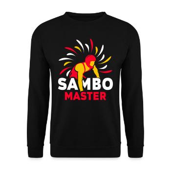 Sambo Master Martial Arts Martial Arts Training - Unisex Sweatshirt - black - Front - Alina (178cm) & Michal (187cm)